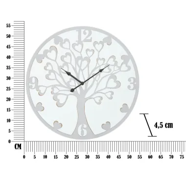 ZEGAR NASTĘNNY HEART/TREE Ø 55X4,5 cm